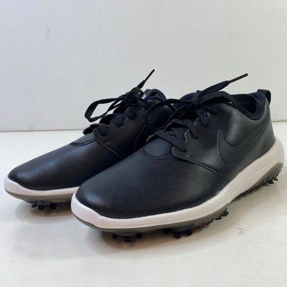 Nike Men\'s Roshe G Tour Leather Golf Cleats AR5580-001 Black Size 8